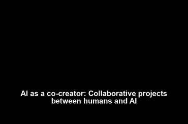 AI as a co-creator: Collaborative projects between humans and AI