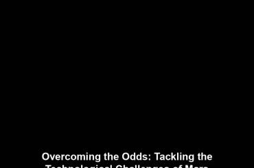 Overcoming the Odds: Tackling the Technological Challenges of Mars Colonization